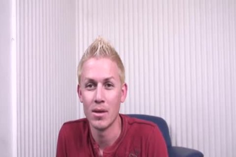 blond Mohawk twink acquires team-team-slammed By dark Thugs