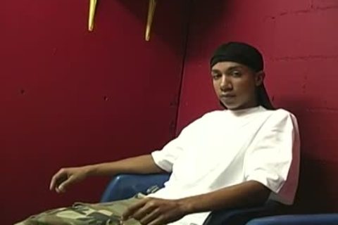Thin legal age teenager receives banged By Two darksome twinks
