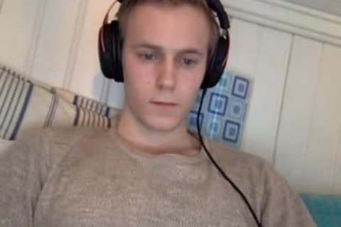 Norwegian yummy boy Fingering His Very enormous ass