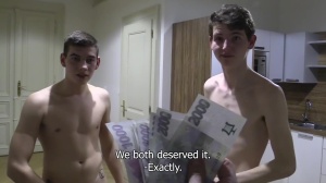 Slovakian twink with large  penis got pounded