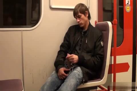 fine teen Jacking Off In The Subway