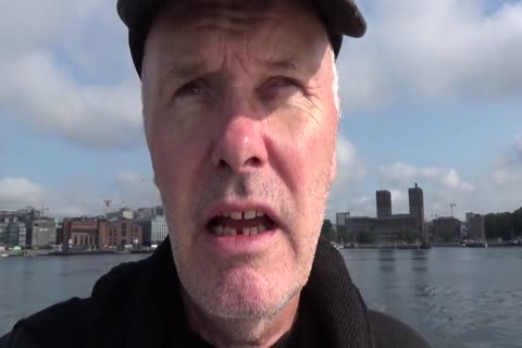 Ulf Larsen Public wank In Oslo, Norway - II