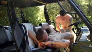 NextDoorOriginals - Amateur Mark Long throat fuck outdoors