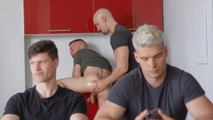 Drill My Hole: Wet Finn Harding foursome indoors