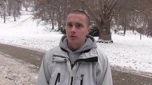 Czech Hunter: Sneaky in the Snow, Slurping a Stud