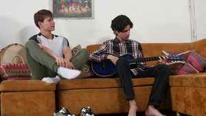 Latino Twinks Get Brown on the Couch